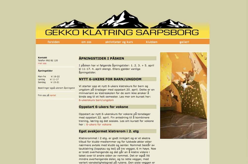 gekko klatring