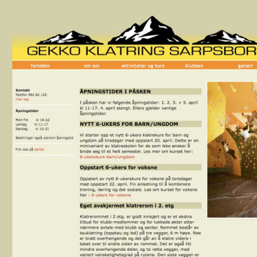 gekko klatring