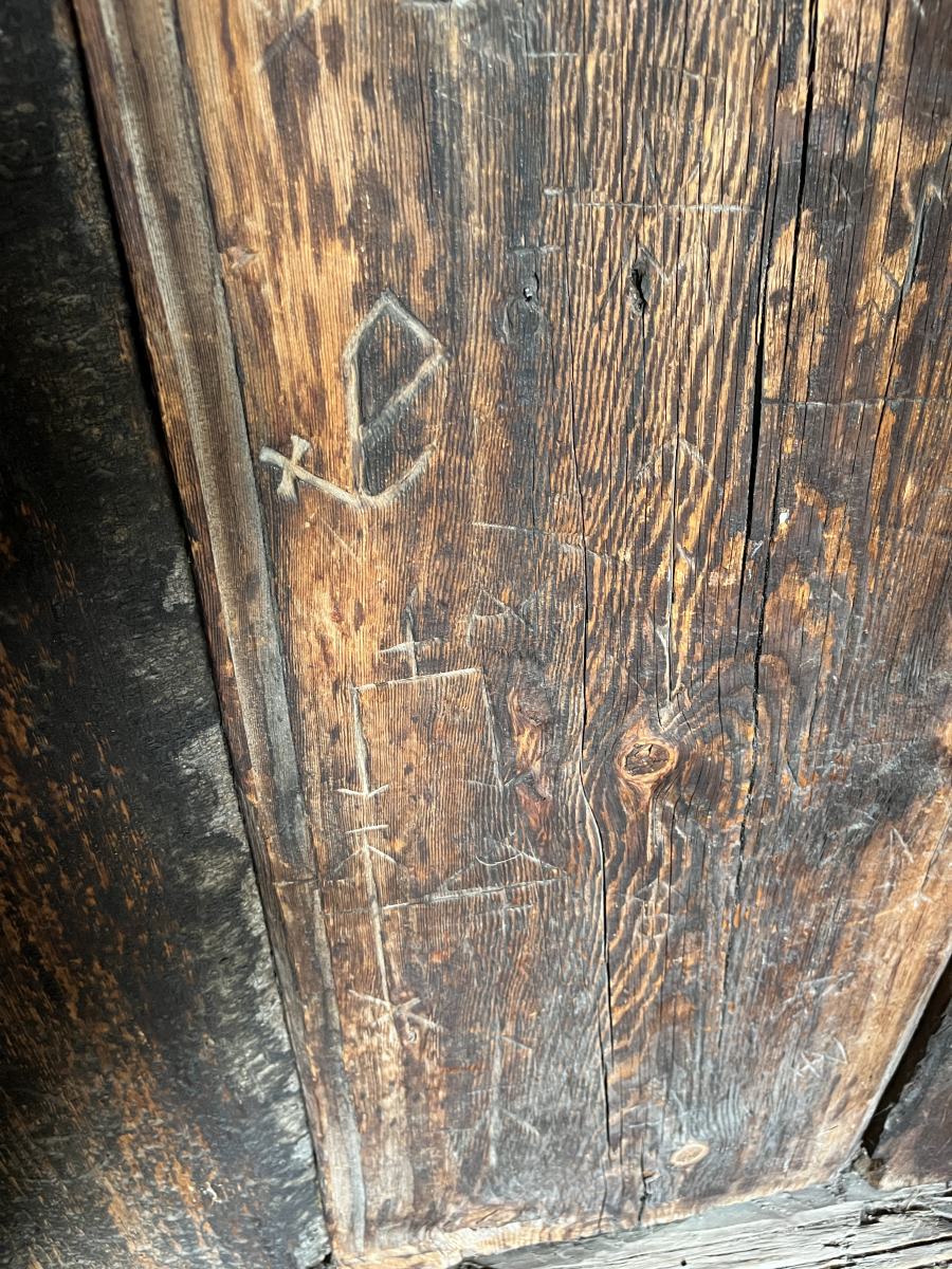 church grafitti, Ringebu stave church