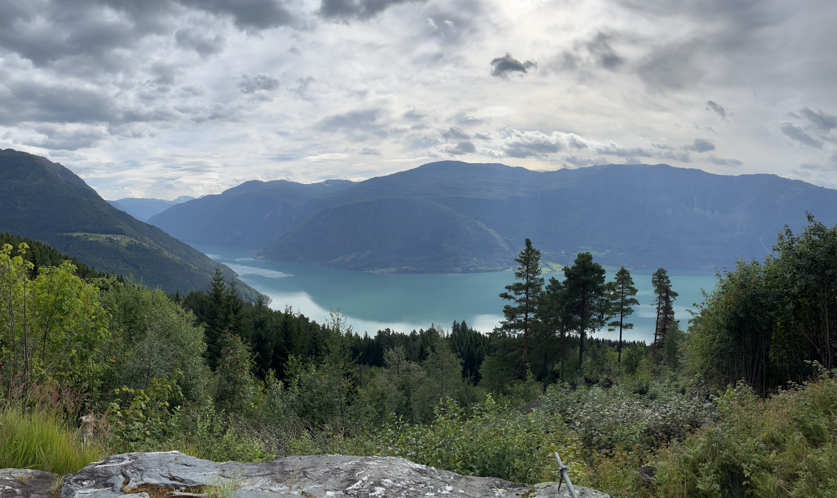 Lustrafjorden from Harastølen