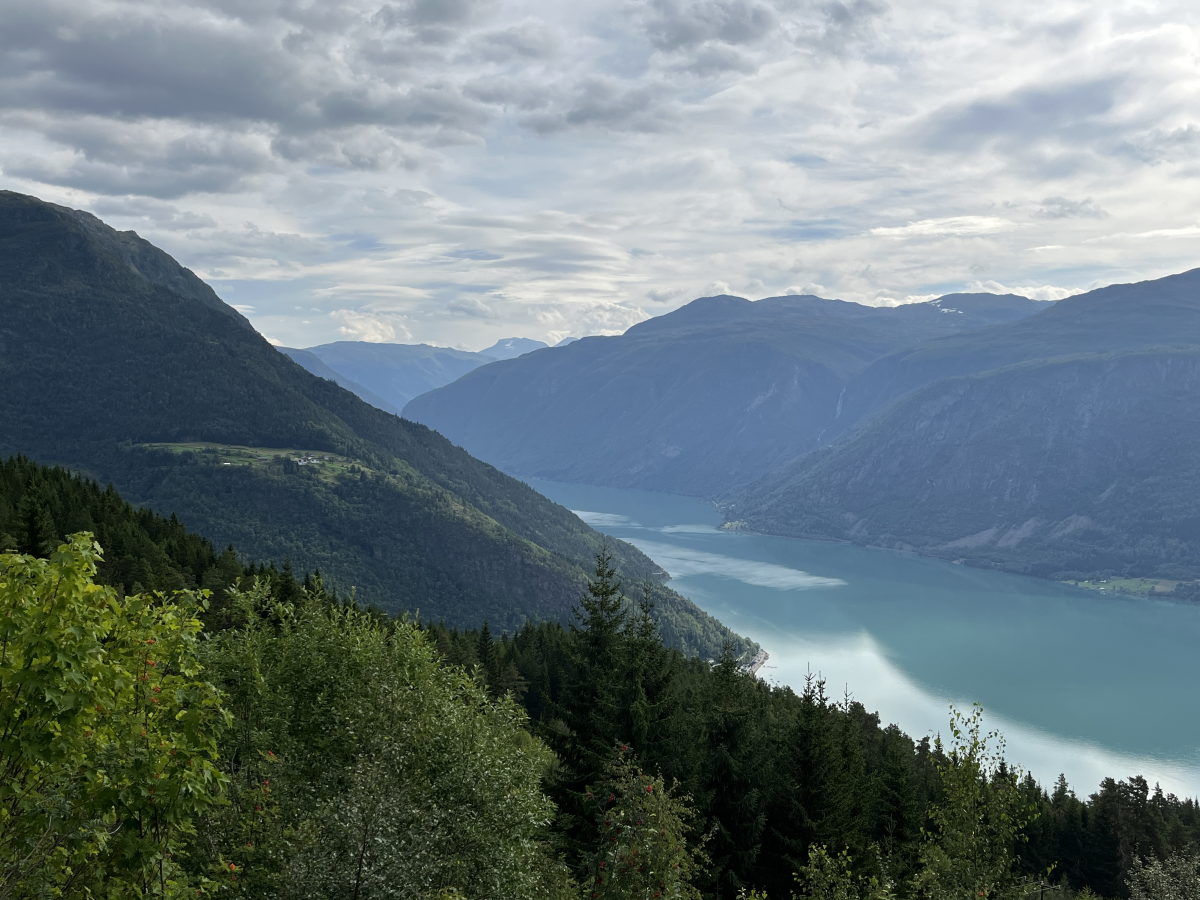 Lustrafjorden from Harastølen