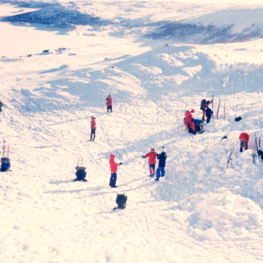 snøhulegraving: skredsøk 