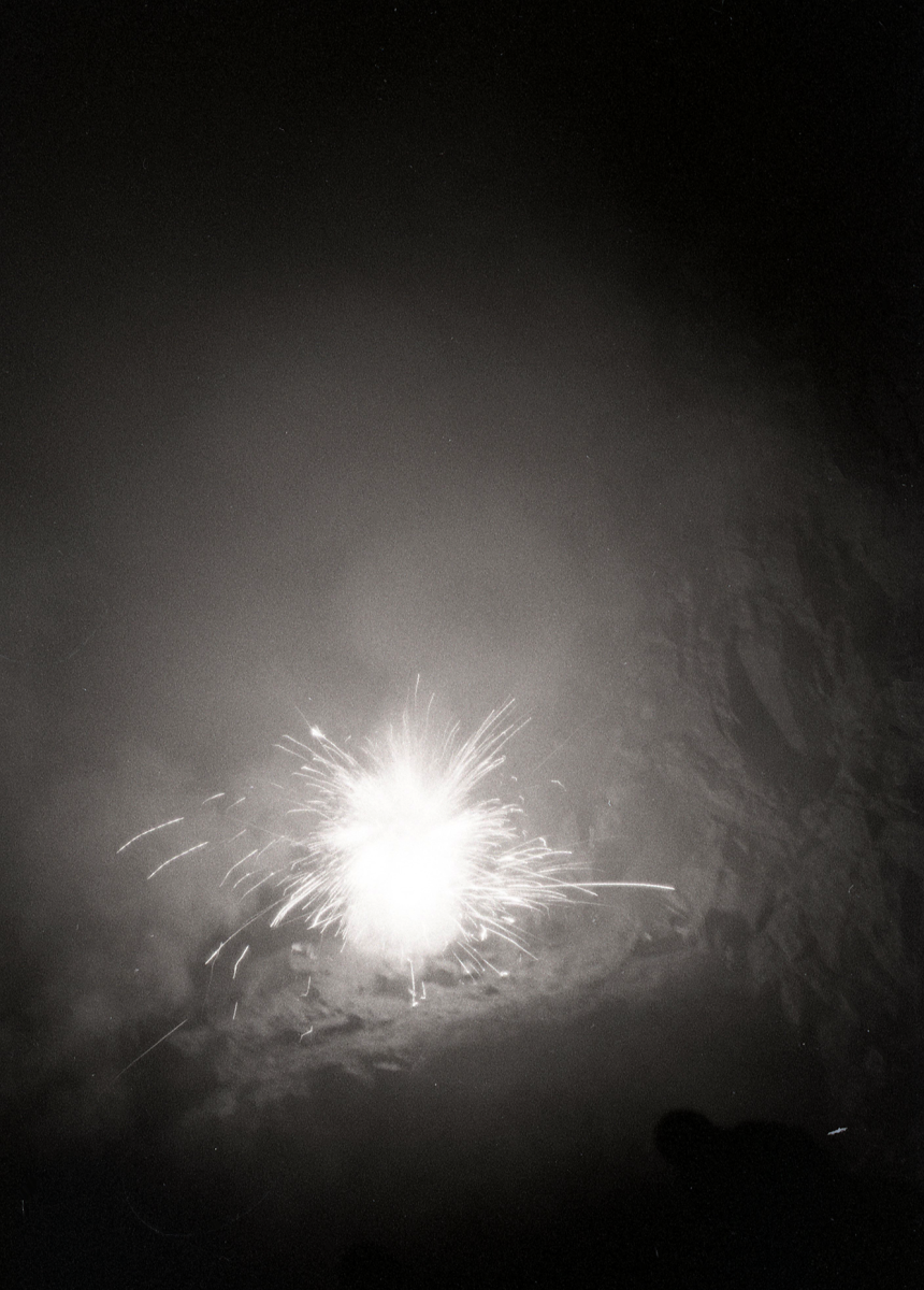 fireworks and spelunking: perfect match