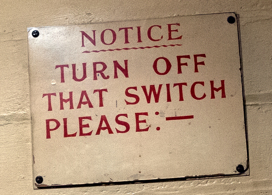 the thing. turn it off