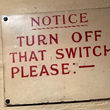 the thing. turn it off