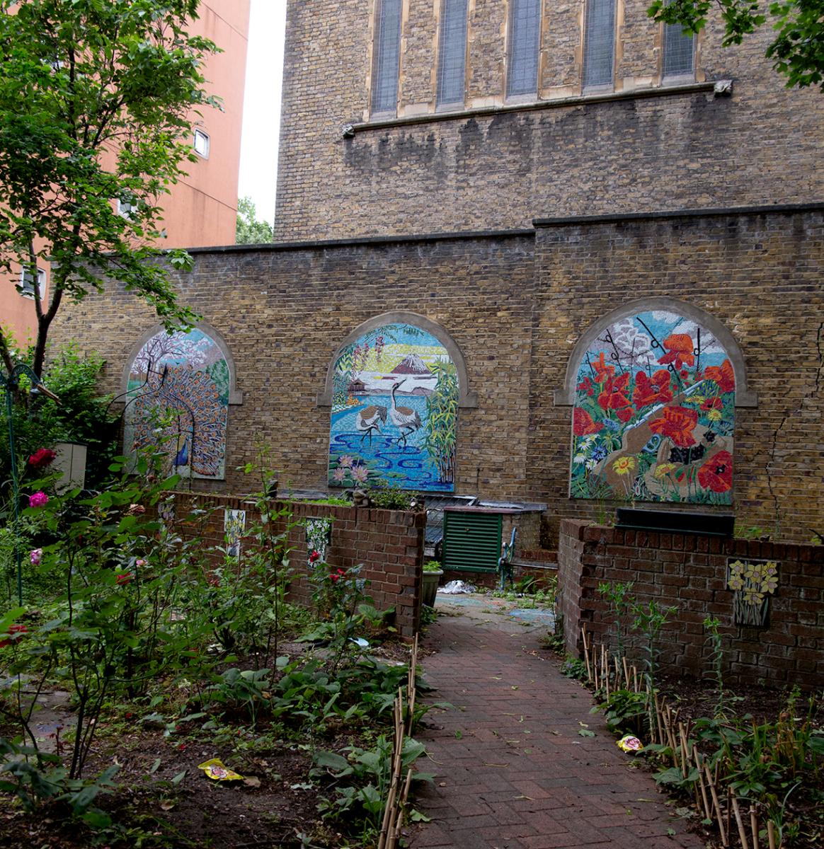 back of a church