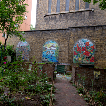 back of a church