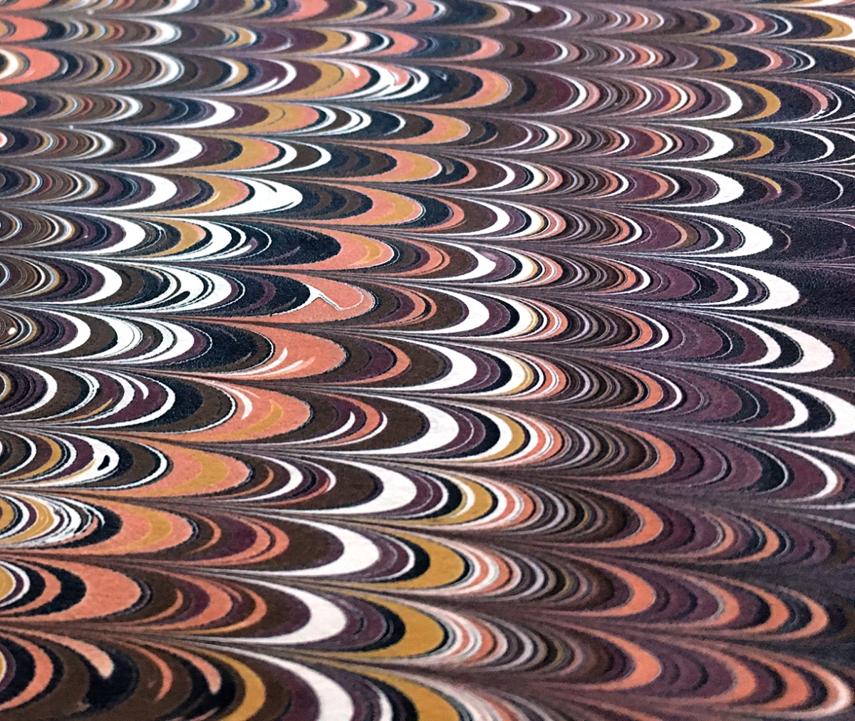 hand marbled paper