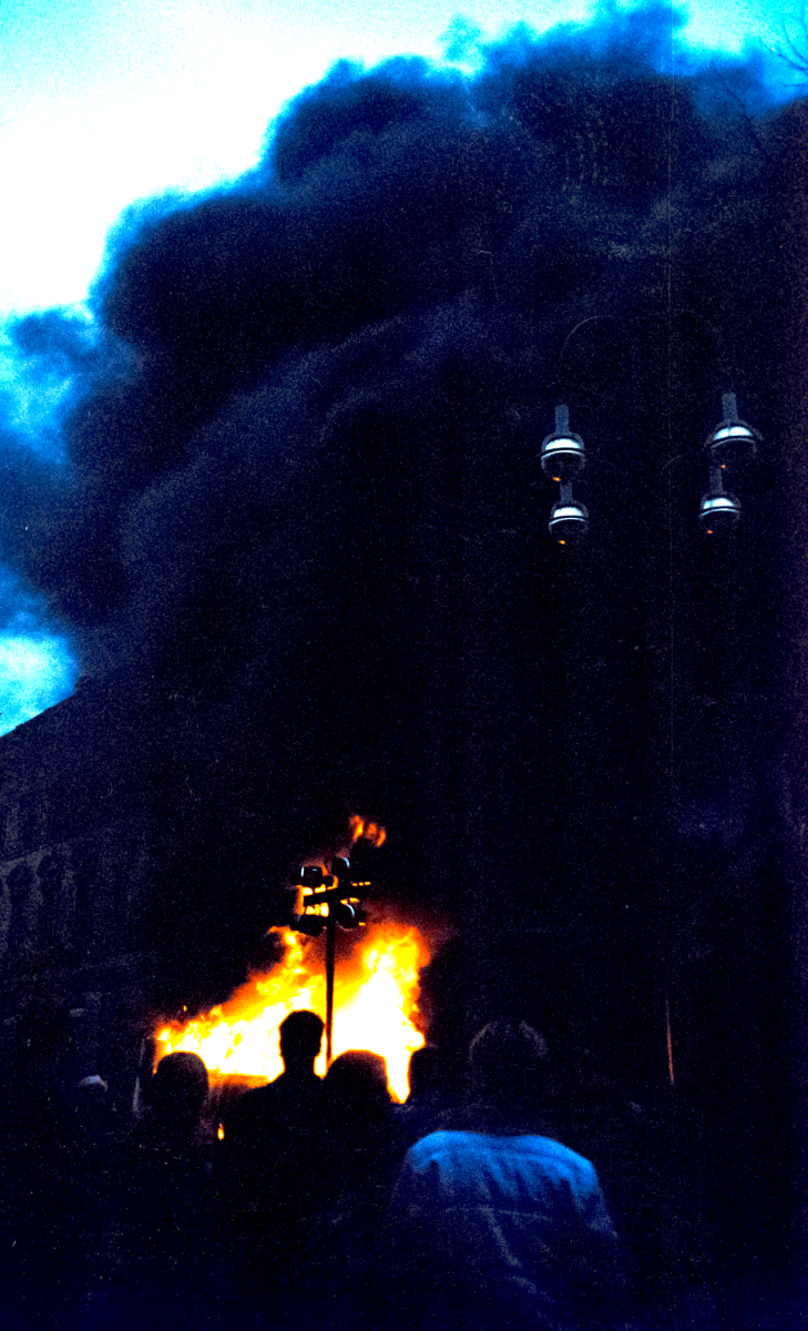 buses on fire