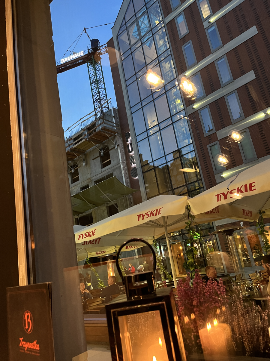 last evening