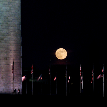 moon and monument