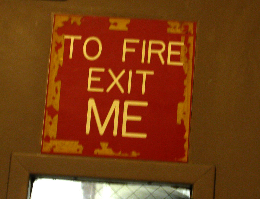 to fire exit me
