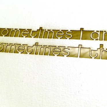 sometimes i am. sometimes i think.