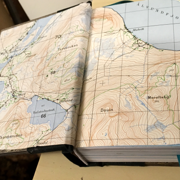 end paper map