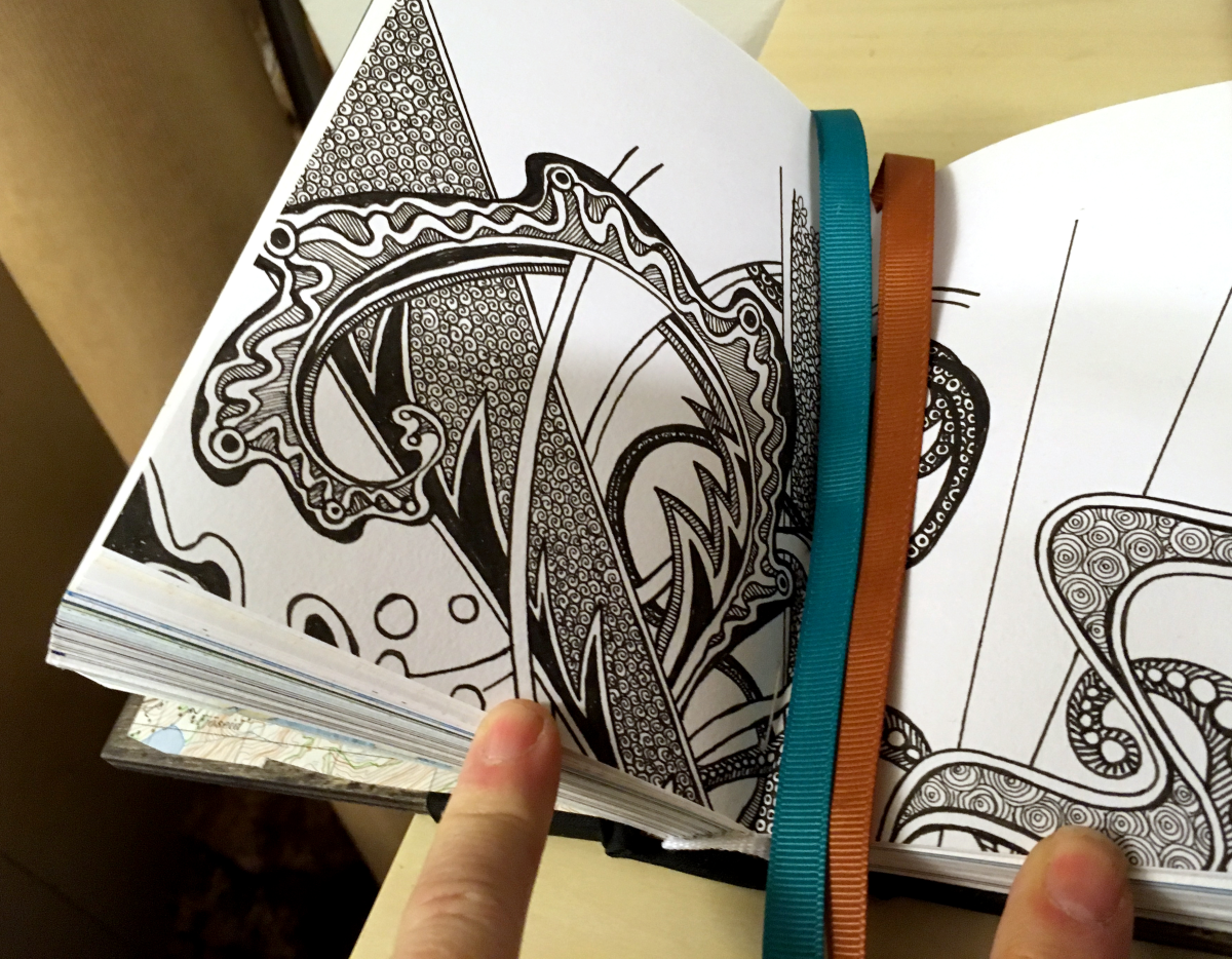my doodles in the book