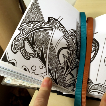 my doodles in the book
