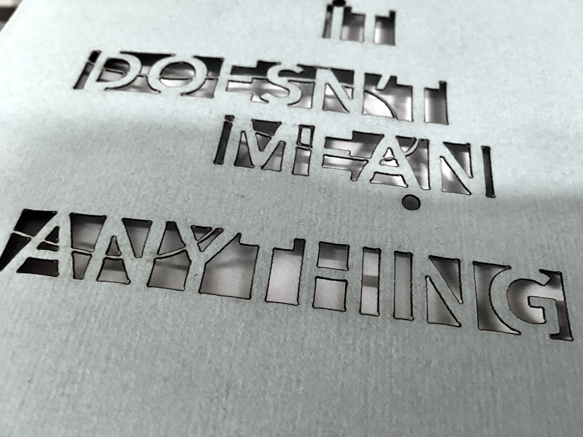 it doesn't mean anything