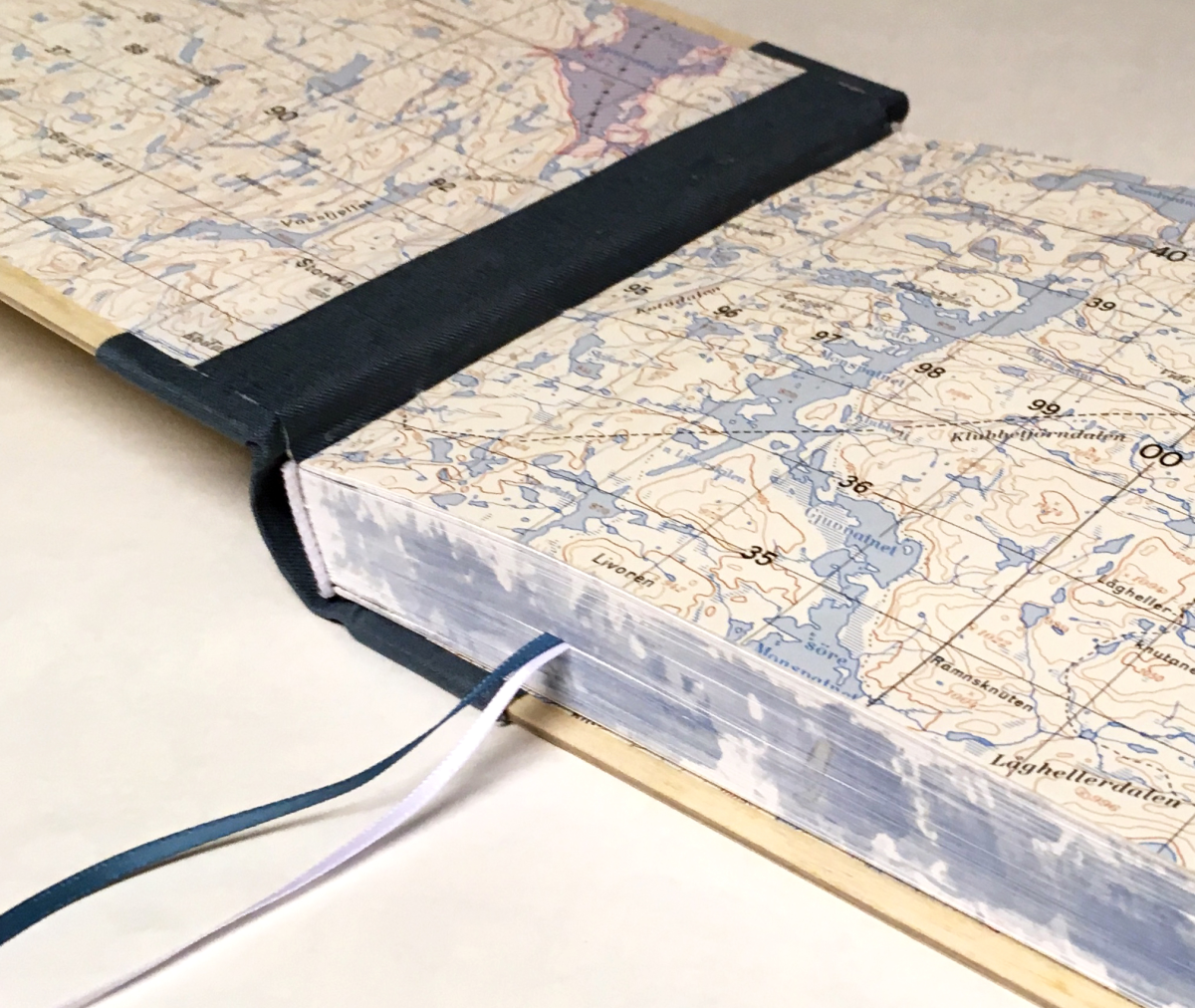 front paper, swirls book