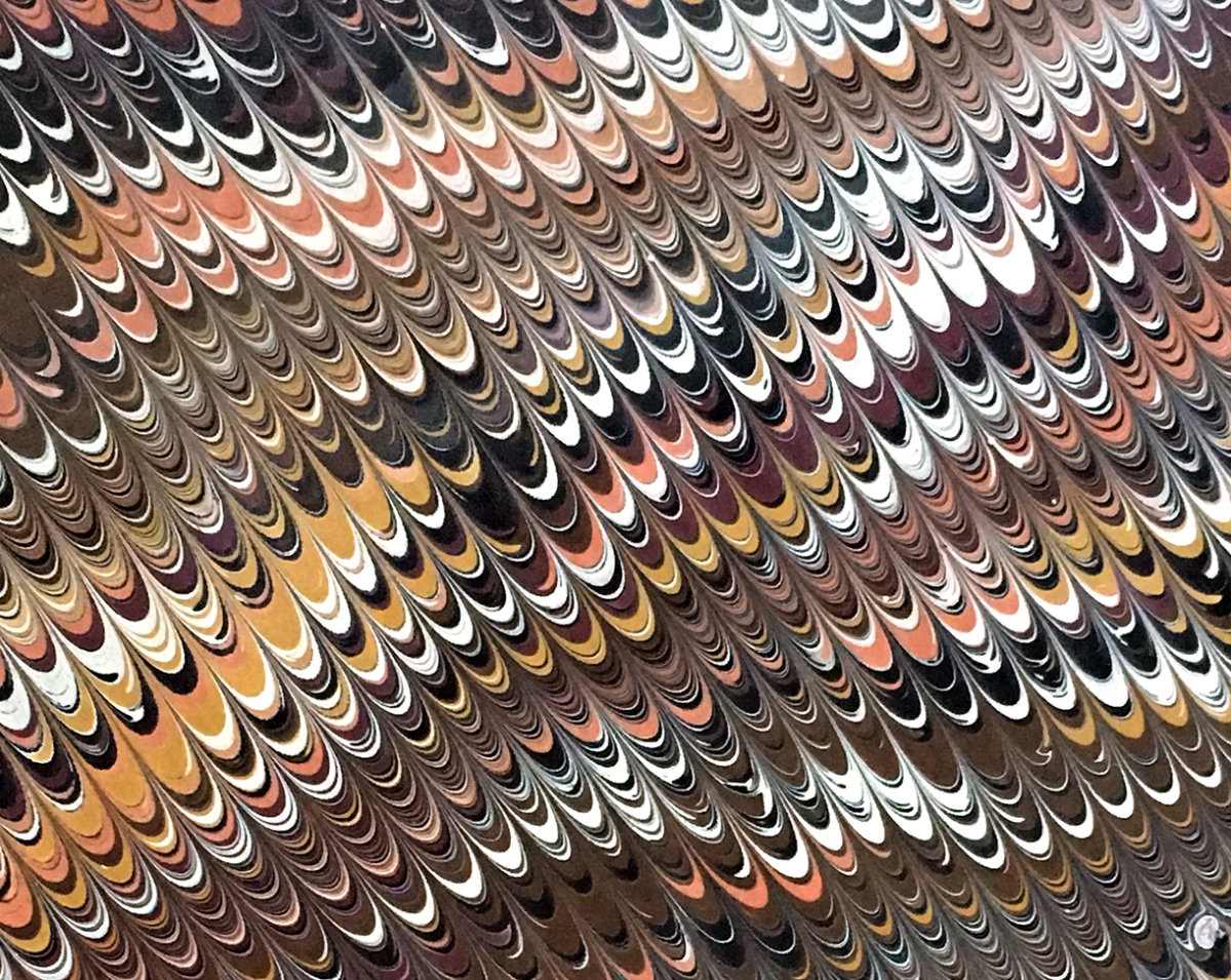 hand marbled english paper
