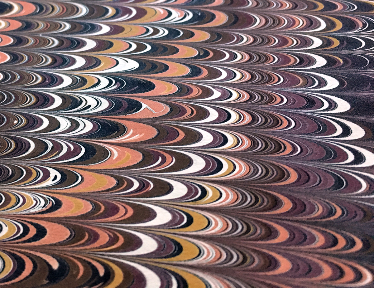hand marbled english paper