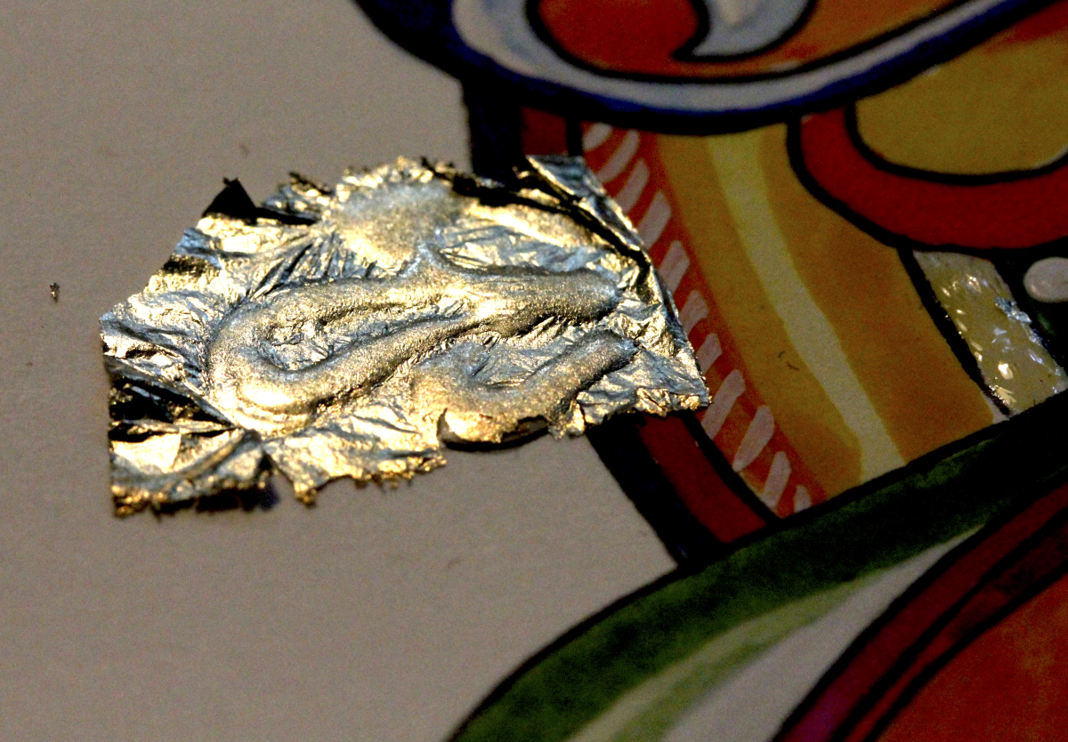 romanesque-inspired gilded doodle