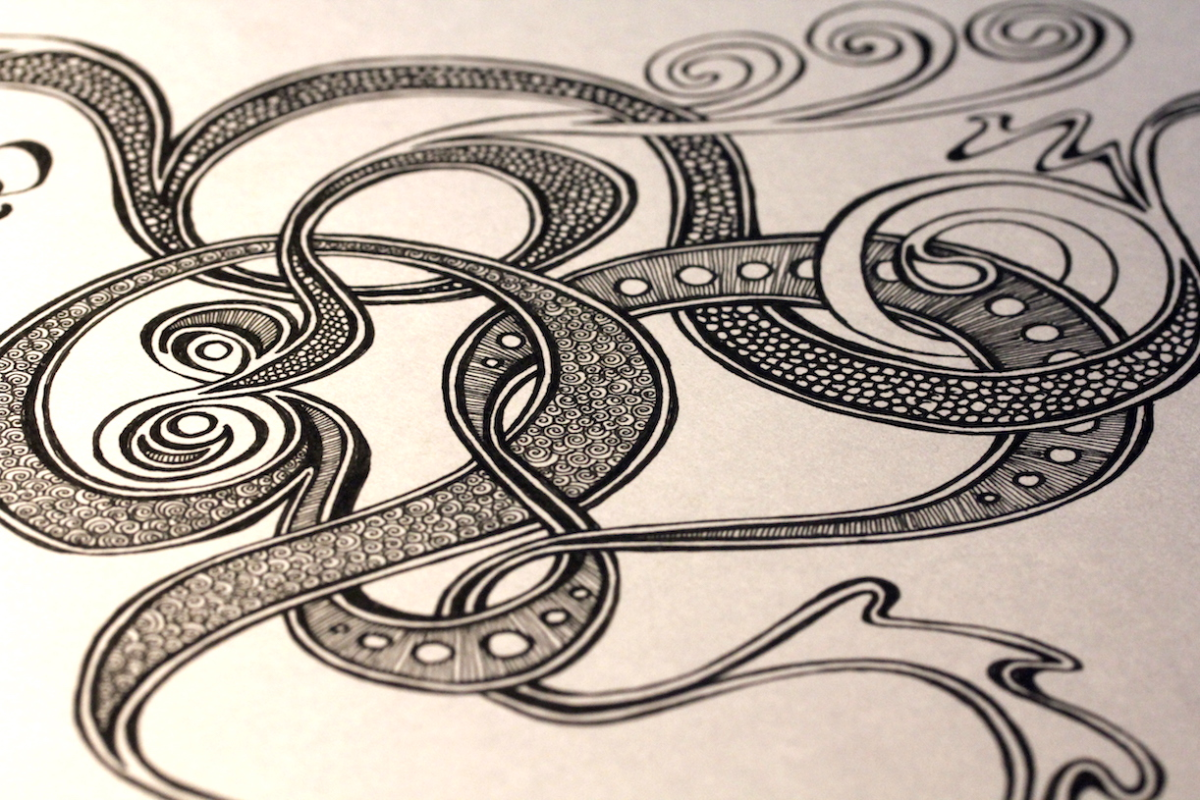gilded doodle – pre gilding