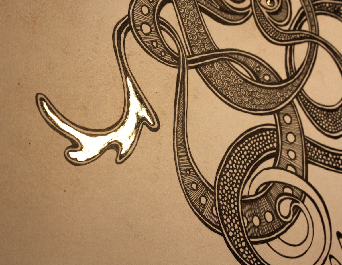 gilded doodle
