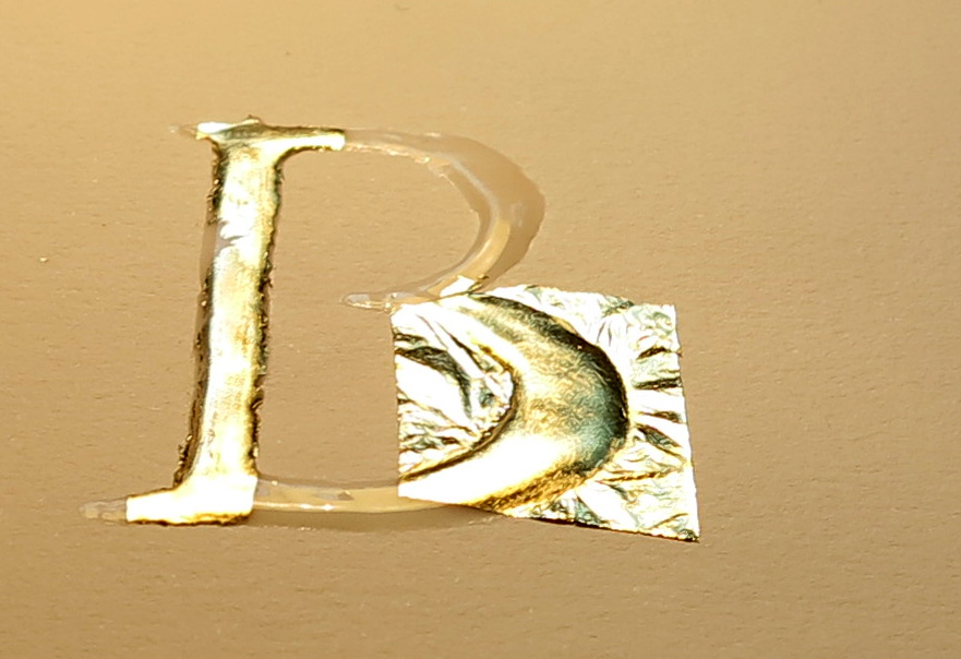 Gilding - laying on leaf gold