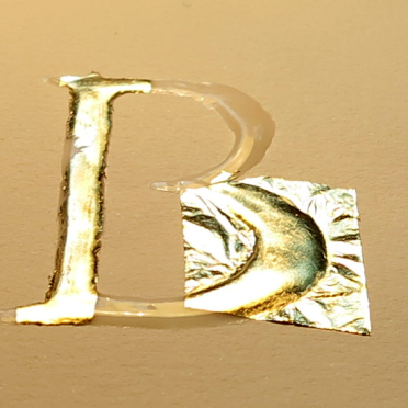 Gilding - laying on leaf gold