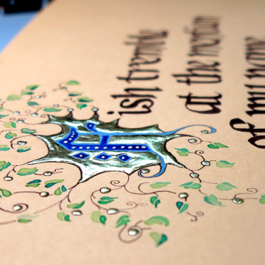 Illuminated letters, F