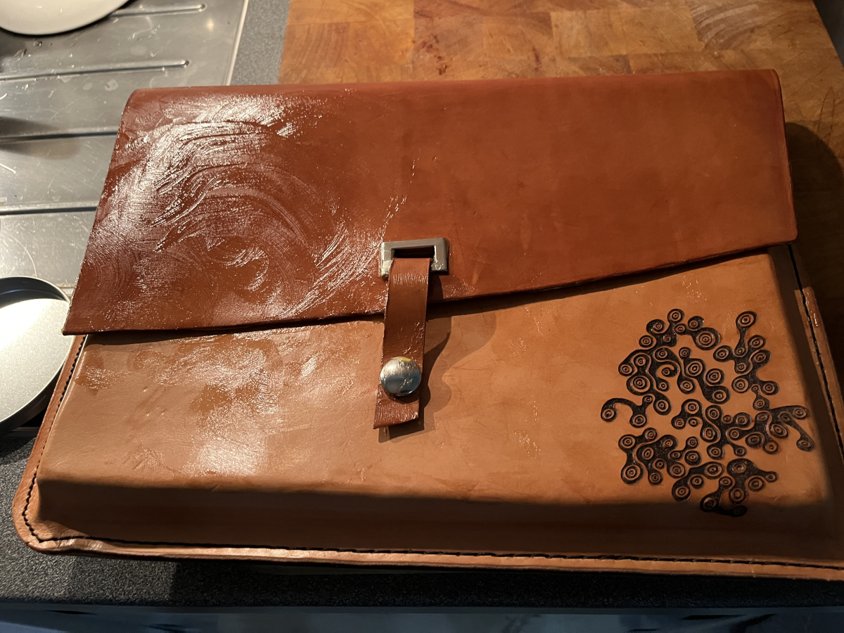laptop sleeve, leather