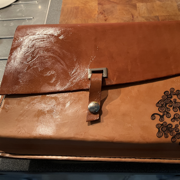 laptop sleeve, leather