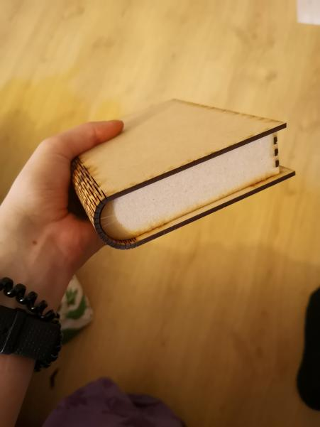laser cut book