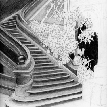 unfinished staircase